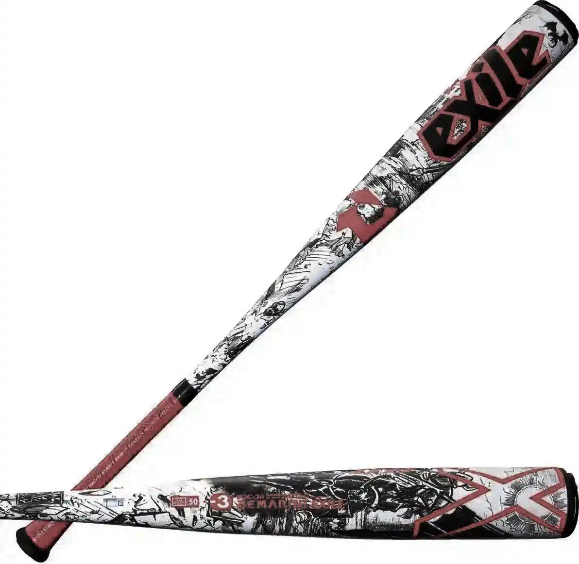 Demarini 2026 Exile (-3) Bbcor Bat Wbd2589010 - Red White Black