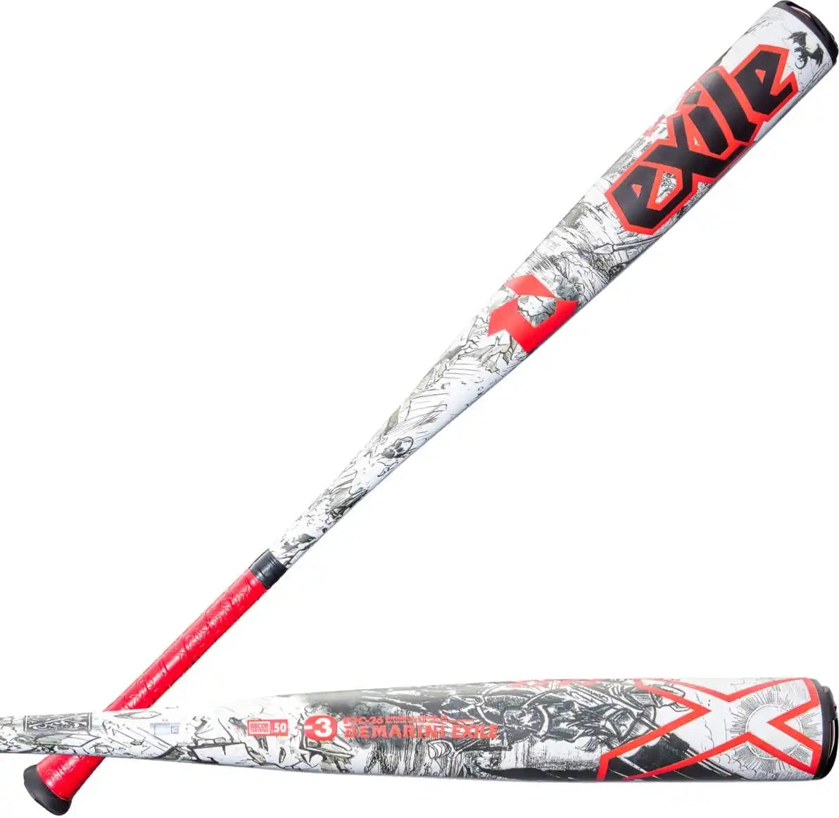 Demarini 2026 Exile (-3) Bbcor Bat Wbd2589010 - Teal White Orange