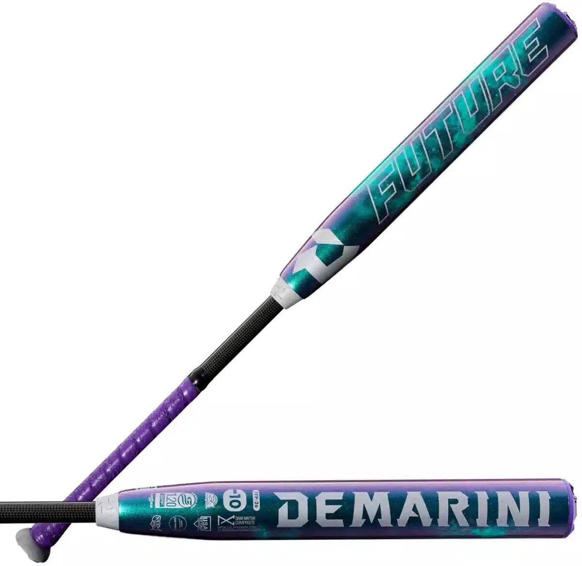 Demarini 2026 Future (-10) Fastpitch Softball Bat Wbd2674010 - Purple Teal