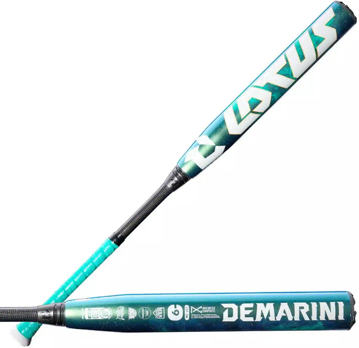 Demarini 2026 Lotus (-9) Fastpitch Softball Bat Wbd2607010 - Teal White
