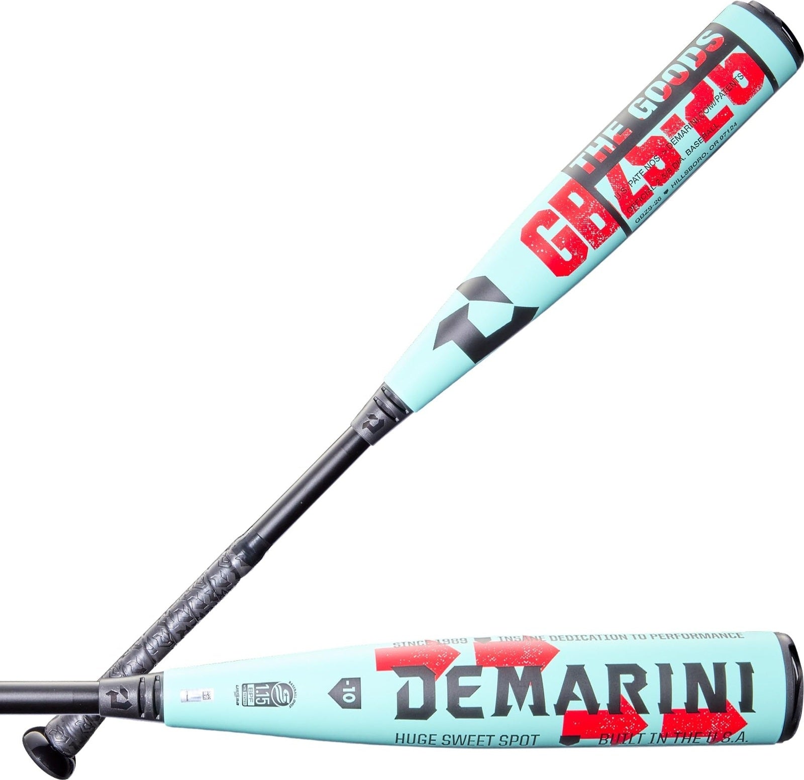Demarini 2026 the Goods (-10) 2 3/4’’ Usssa Baseball Bat Wbd2594010 - Black Mint Red