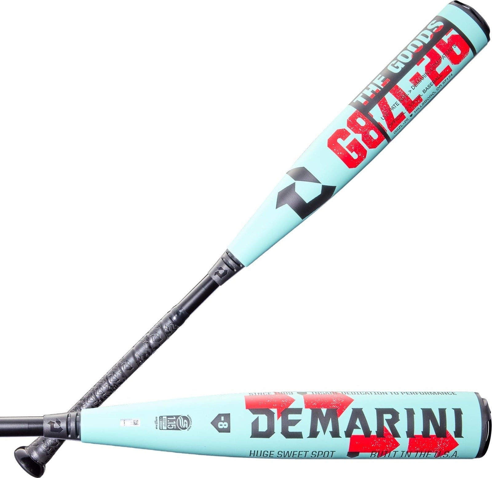 Demarini 2026 the Goods (-8) 2 3/4’’ Usssa Baseball Bat Wbd2595010 - Black Mint Red