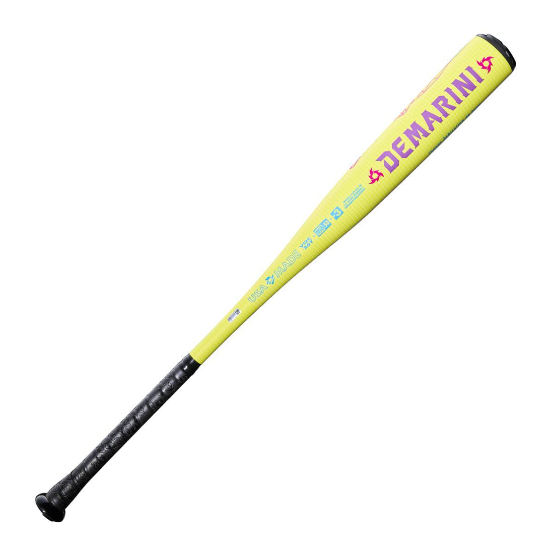 Demarini 2026 Voodoo one (-3) Bbcor Baseball Bat Wbd2651010 - Black Solar Yellow