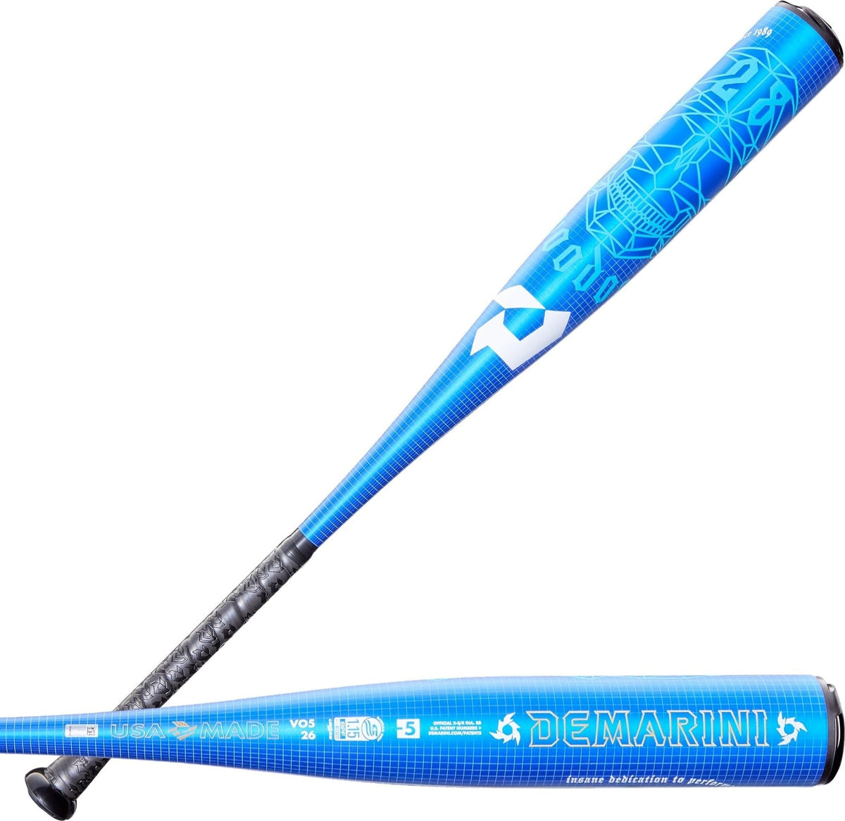 Demarini 2026 Voodoo one (-5) 2 3/4’’ Usssa Baseball Bat Wbd2599010 - Black Royal