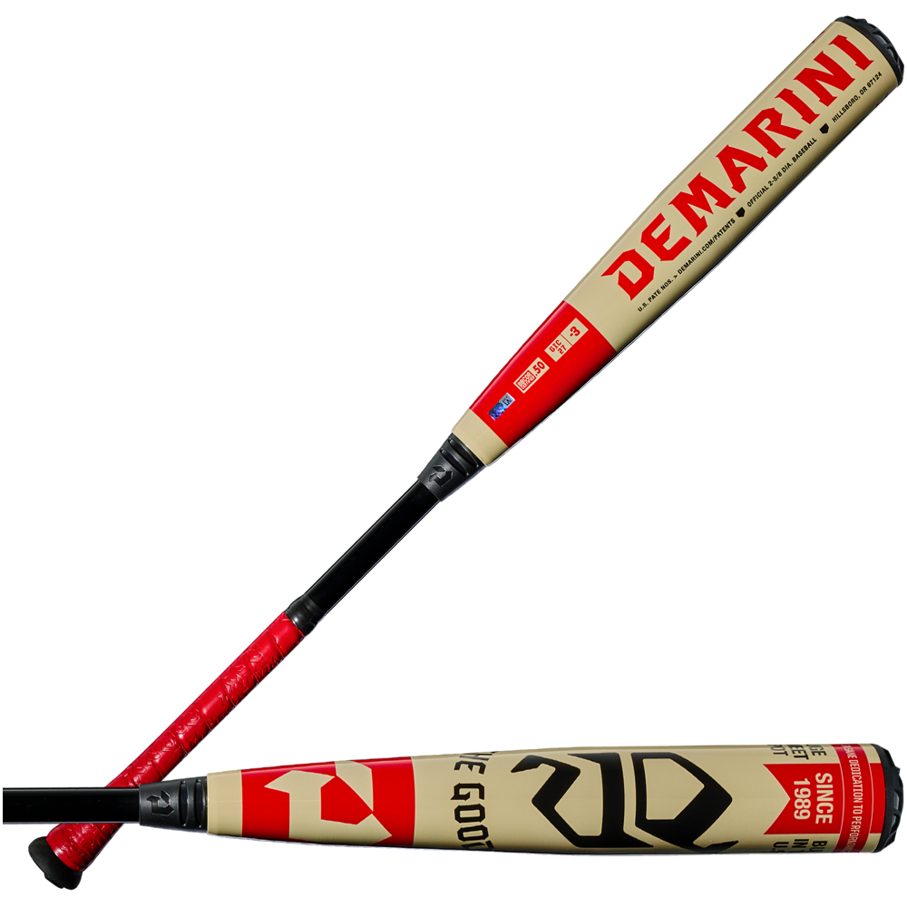 Demarini 2027 the Goods (-3) Bbcor Bat Wbd2703010 - Red Black White