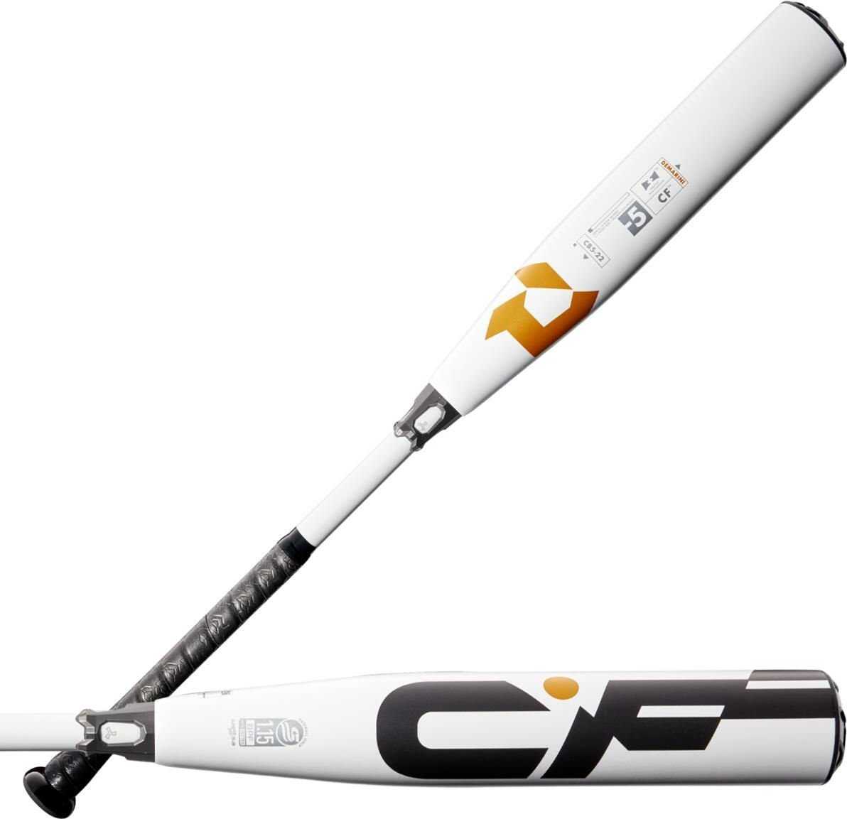 Demarini Cf (-5) Usssa Bat Wtdxcb5-22 - White Orange Gold