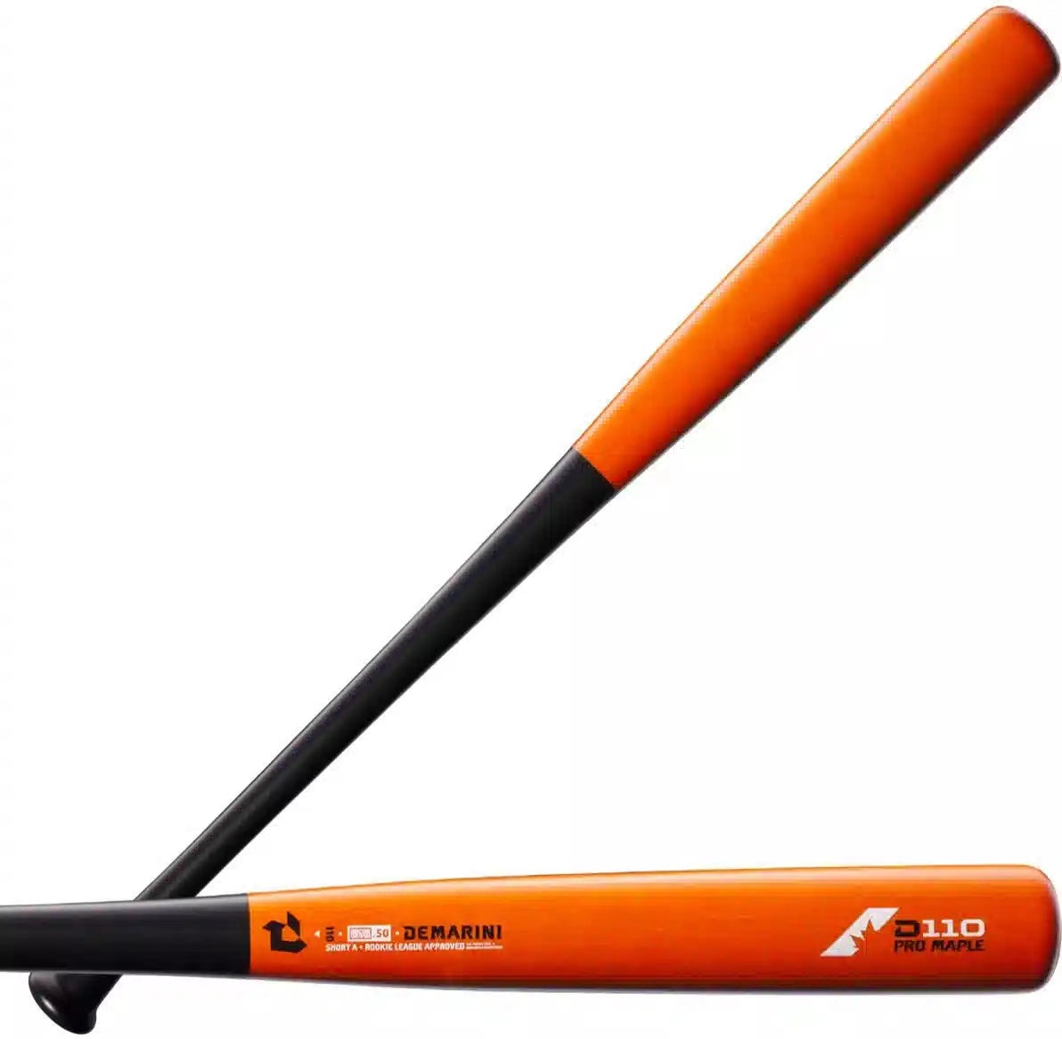 Demarini D110 Pro Maple Wood Composite Baseball Bat Wbd2372010 - Black Orange