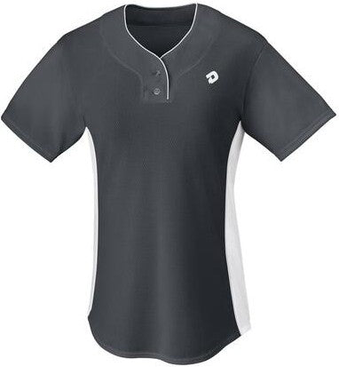 Demarini Girl’s T600 2-button Jersey Wtd5500gg - Charcoal White