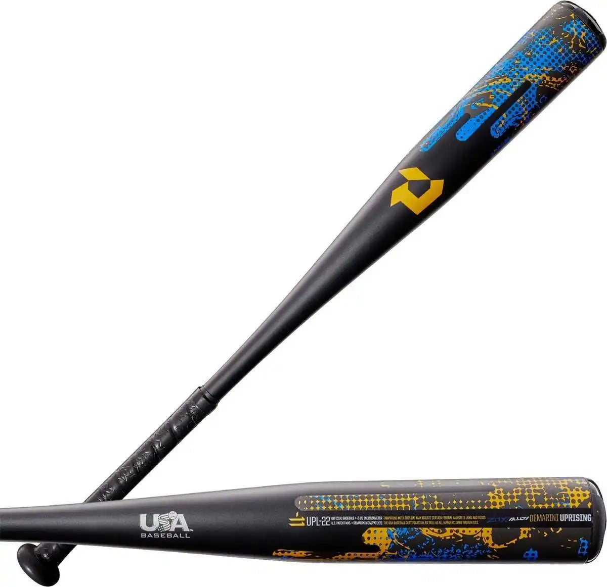 Demarini l Uprising (-11) Usa Approved Bat - Dark Gray Orange