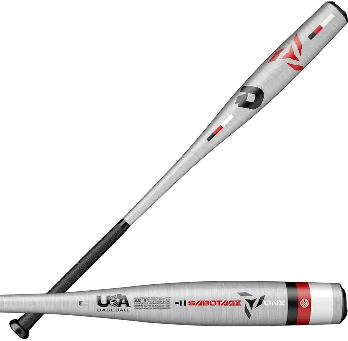 Demarini Sabotage one (-11oz) Usa Approved Bat Wtdxumo19 - Black Silver