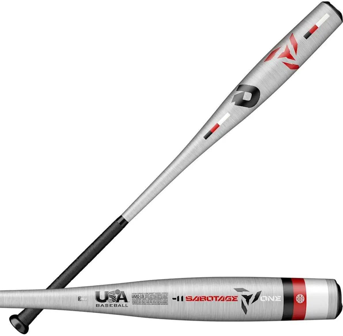 Demarini Sabotage one (-11oz) Usa Approved Bat Wtdxumo19 - Black Silver