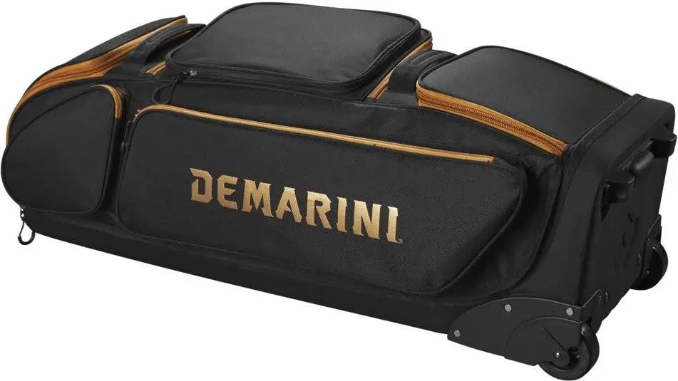 Demarini Special Ops V2 Baseball Softball Wheeled Bag - Black Copper