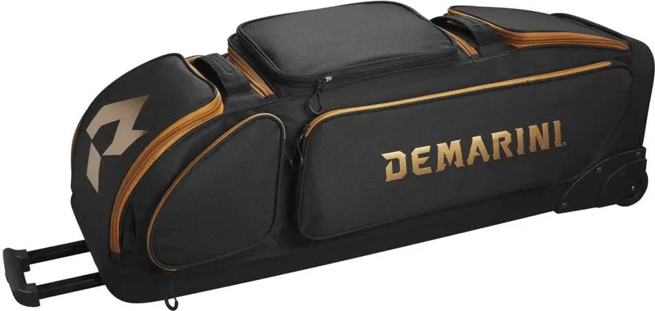 Demarini Special Ops V2 Baseball Softball Wheeled Bag - Black Copper