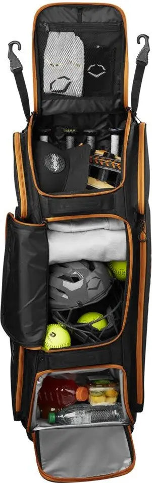 Demarini Special Ops V2 Baseball Softball Wheeled Bag - Black Copper