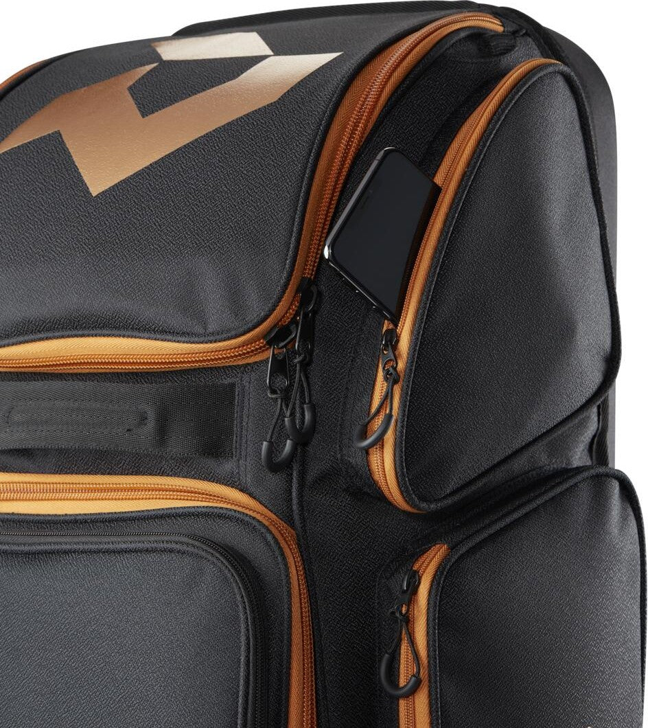 DeMarini Special Ops V2 Baseball Softball Wheeled Bag - Black Copper - HIT a Double - 12