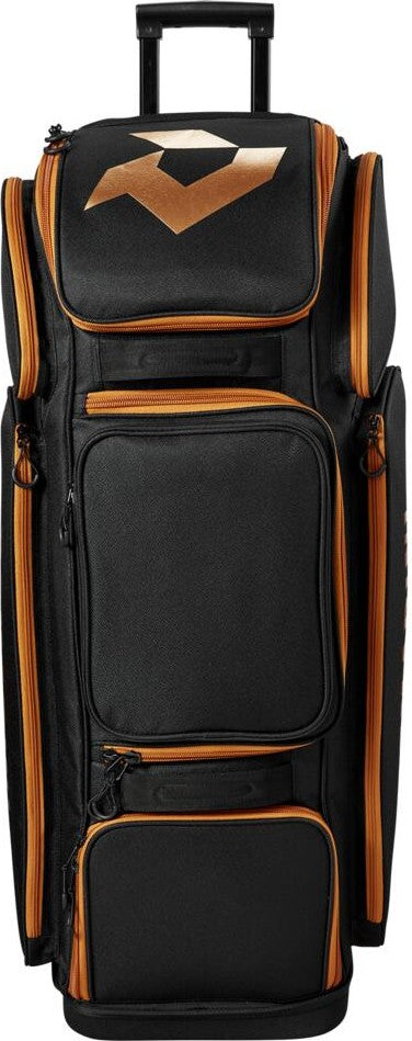 DeMarini Special Ops V2 Baseball Softball Wheeled Bag - Black Copper - HIT a Double - 1