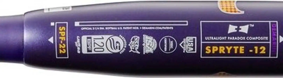 Demarini Spryte (-12) Fastpitch Bat - Black Purple