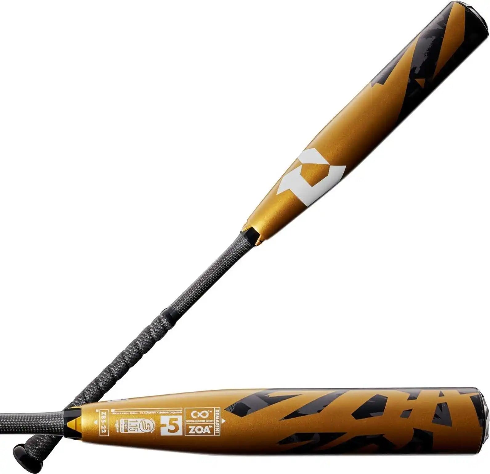 Demarini Zoa (-5) Usssa Bat Wtdxzb5-22 - Light Gray Gold
