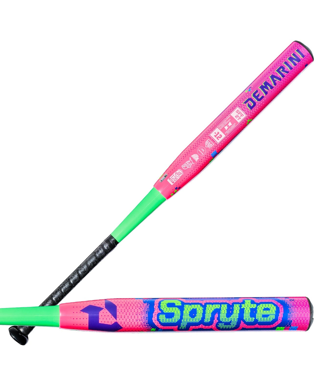 Demarinni 2027 Spryte (-12) Fastpitch Bat Wbd2731010 - Black Green Pink