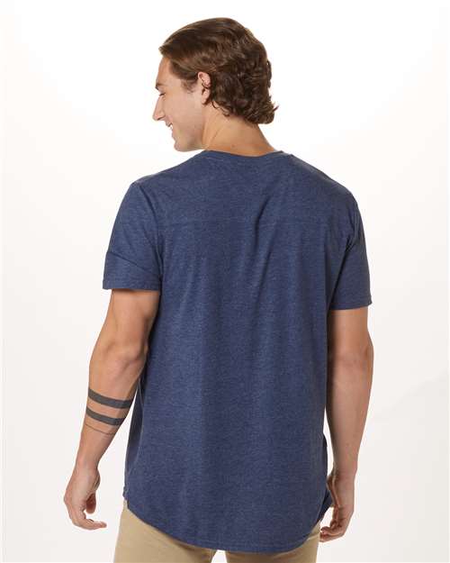Denim High V-Neck T-Shirt - BM2204