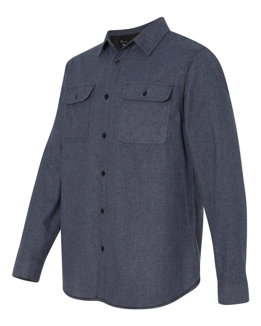 Denim Solid Flannel Shirt - 8200