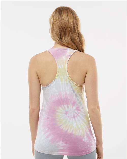 Desert Rose Women&#39;s Tie-Dyed Racerback Tank Top - 3400