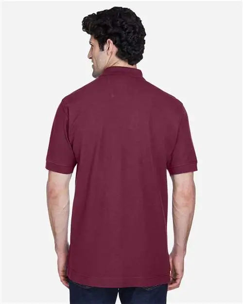 Devon & Jones D100 Men’s Pima Piquã Polo - Burgundy