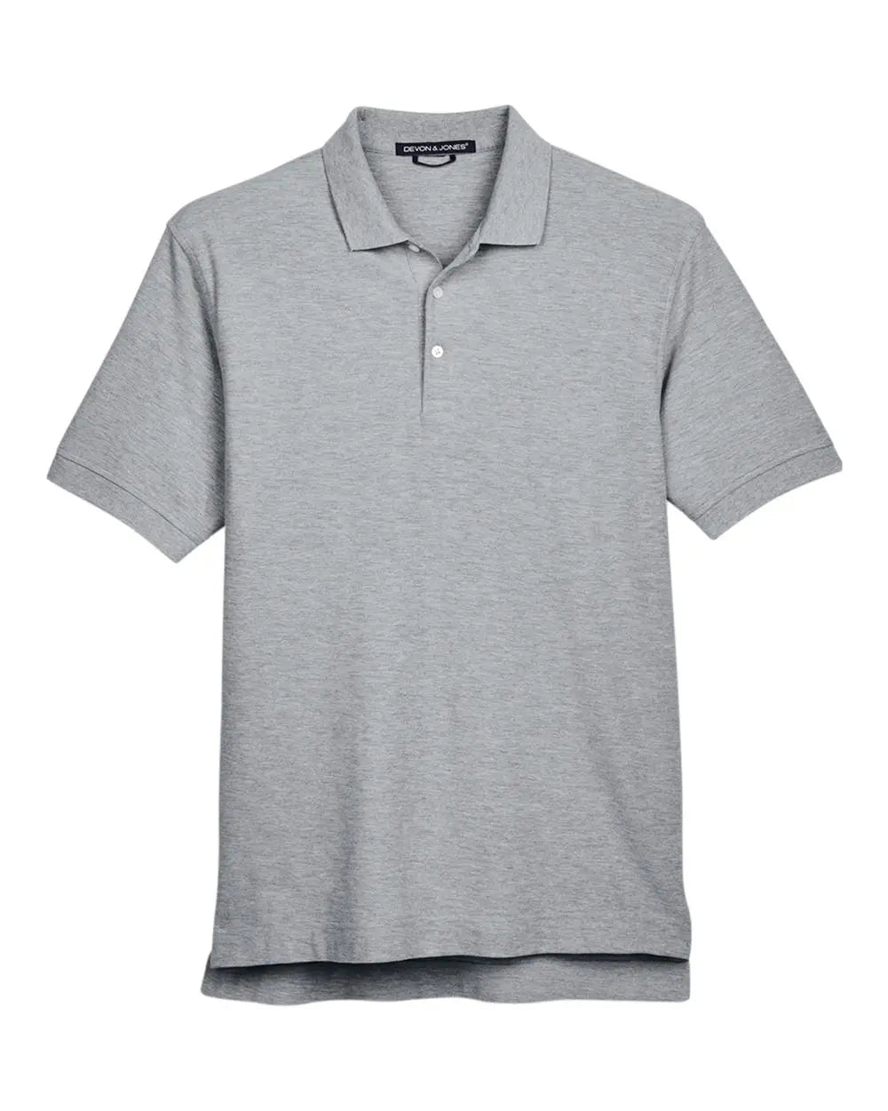 Devon & Jones D100 Men’s Pima Piquã Polo - Grey Heather