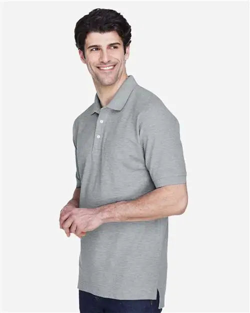 Devon & Jones D100 Men’s Pima Piquã Polo - Grey Heather