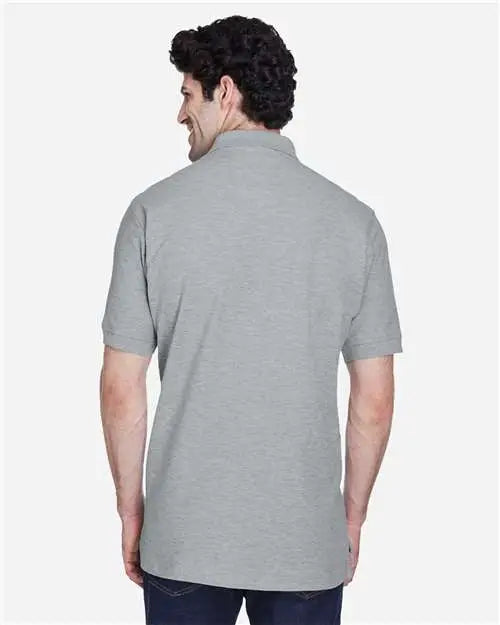 Devon & Jones D100 Men’s Pima Piquã Polo - Grey Heather