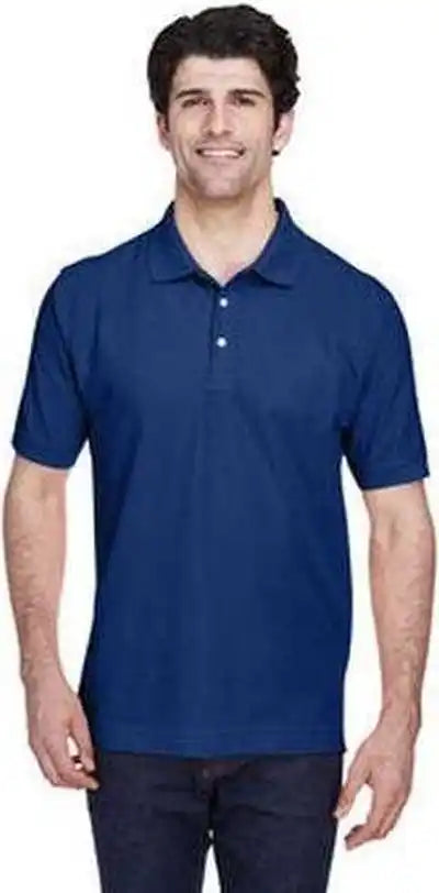 Devon & Jones D100 Men’s Pima Pique Short-sleeve Polo - True Royal