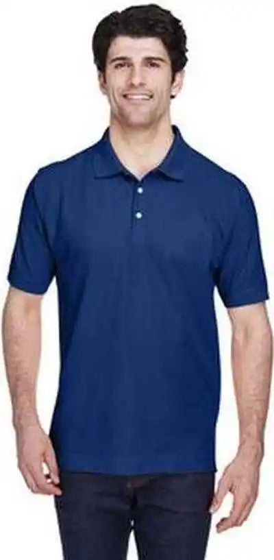 Devon & Jones D100 Men’s Pima Pique Short-sleeve Polo - True Royal