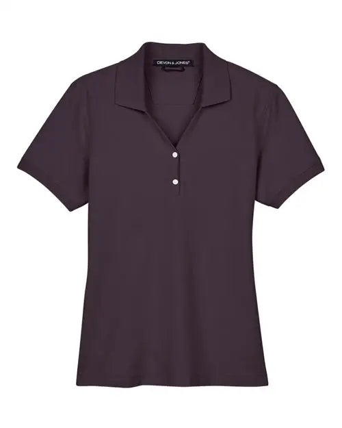 Devon & Jones D100w Women’s Pima Piquã Polo - Espresso