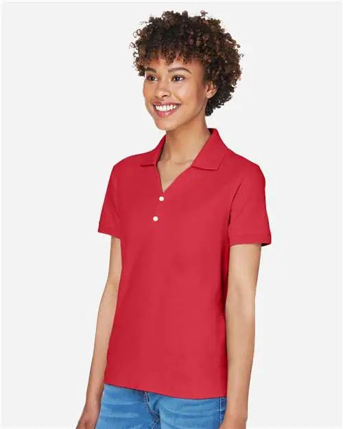 Devon & Jones D100w Women’s Pima Piquã Polo - Red