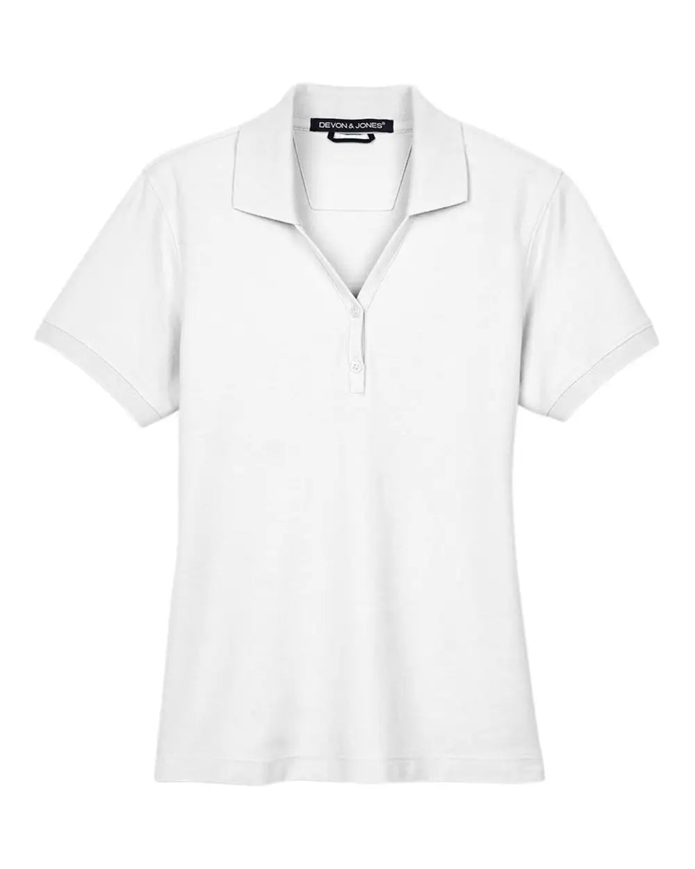 Devon & Jones D100w Women’s Pima Piquã Polo - White