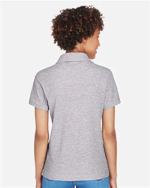 Devon & Jones D100w Women's Pima PiquÃ© Polo - Grey Heather