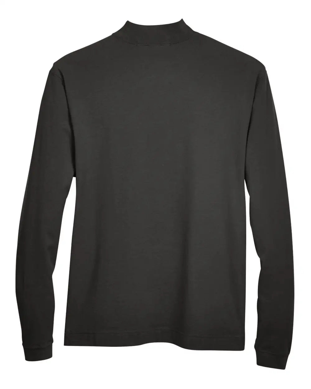 Devon & Jones D420 Unisex Sueded Jersey Mock Neck T-shirt - Black