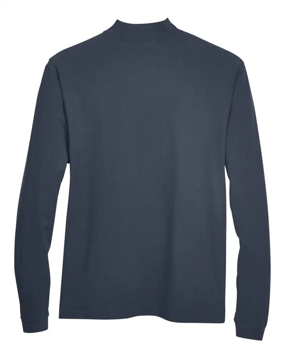 Devon & Jones D420 Unisex Sueded Jersey Mock Neck T-shirt - Navy