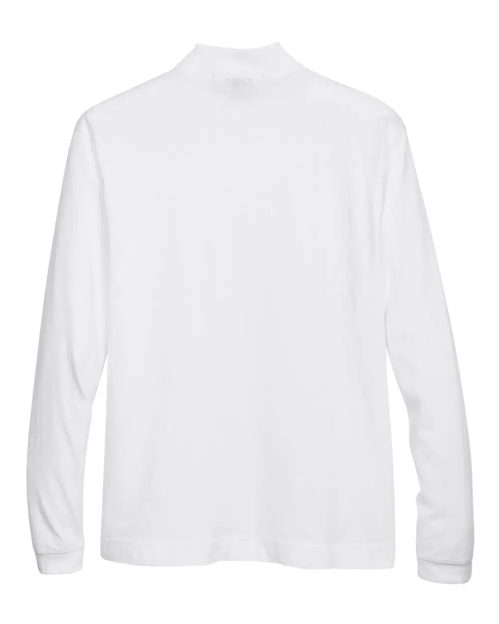 Devon & Jones D420 Unisex Sueded Jersey Mock Neck T-shirt - White