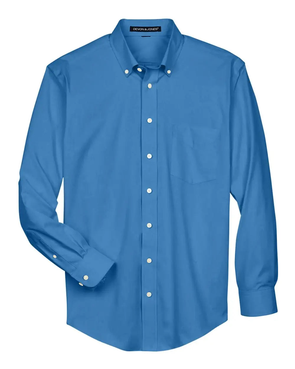 Devon & Jones D630 Men’s Crown Collection Oxford Woven Dress Shirt - French Blue