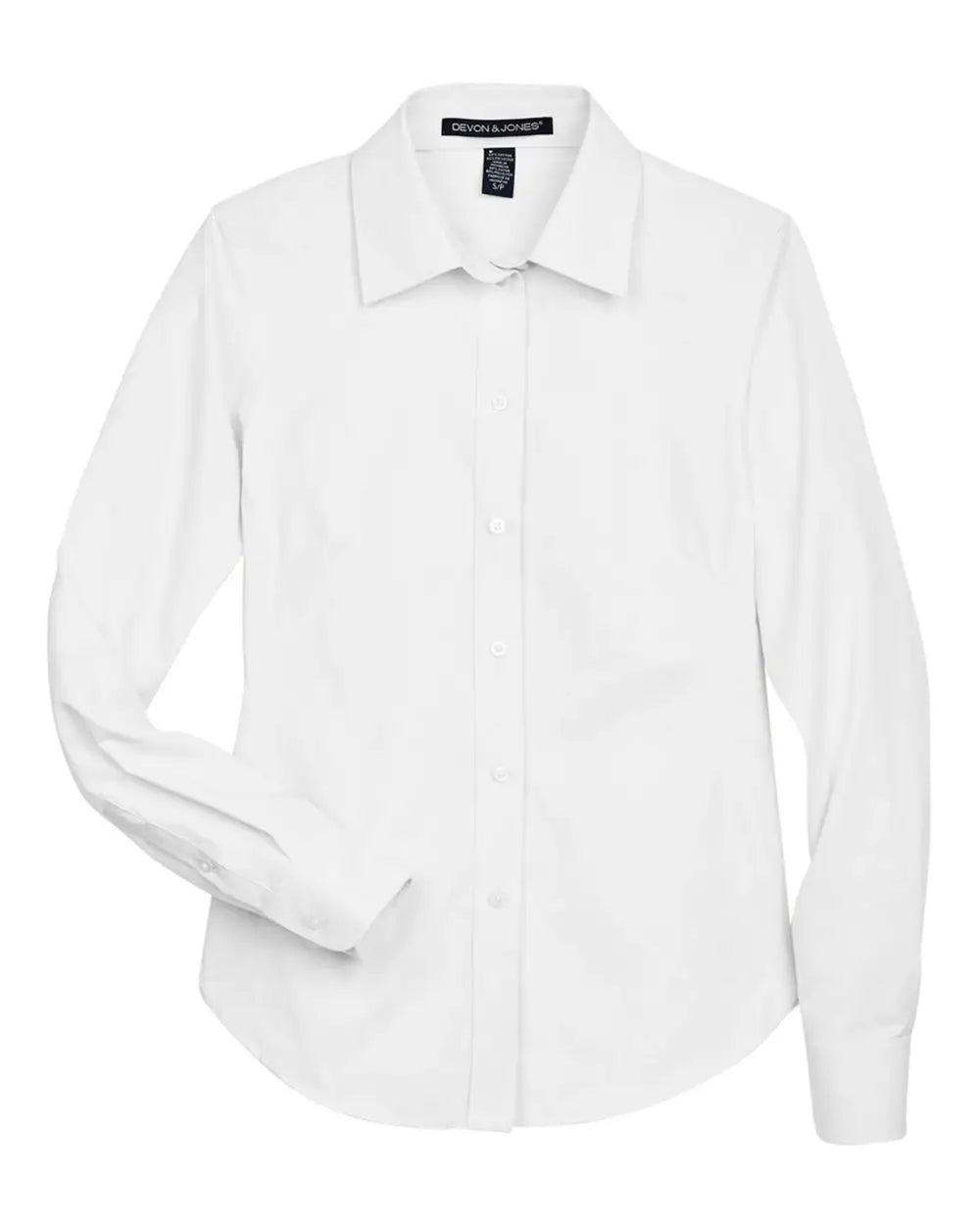 Devon & Jones D630w Women’s Crown Collection Oxford Woven Dress Shirt - White