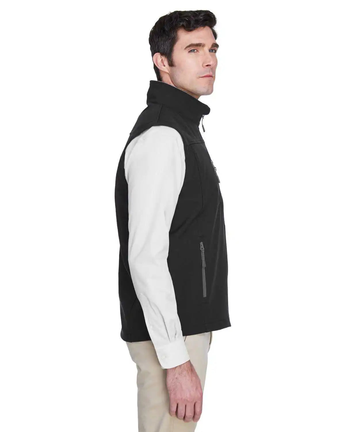 Devon & Jones D996 Men's Softshell Vest - Black
