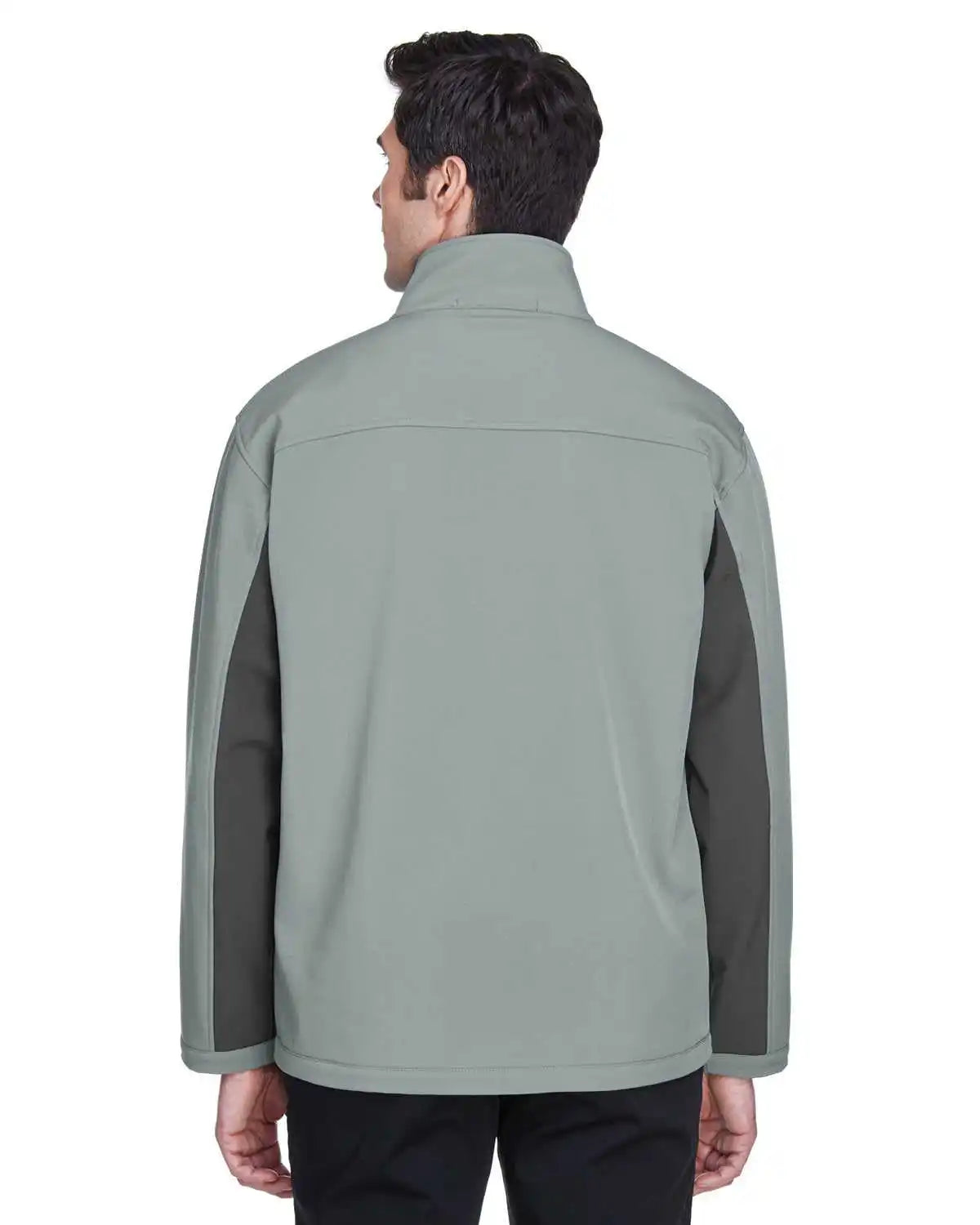 Devon &amp; Jones D997 Men’s Soft Shell Colorblock Jacket - Charcoal Dark