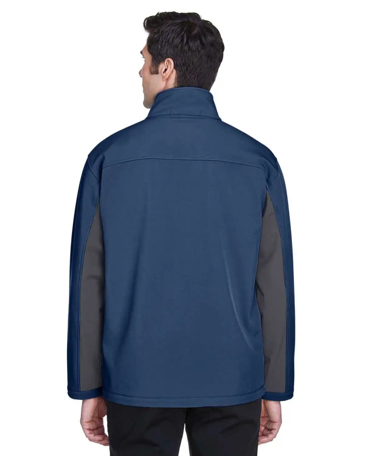 Devon &amp; Jones D997 Men’s Soft Shell Colorblock Jacket - Navy Dark Charcoaloal
