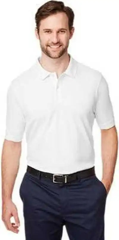 Devon &amp; Jones Dg100 Men’s New Classics Performance Polo - White