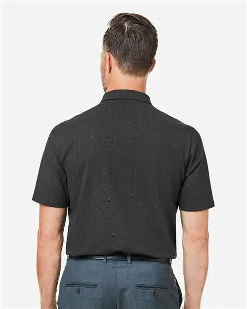 Devon &amp; Jones Dg101 Men’s Crownlux Performance® Geo Polo - Black Graphite