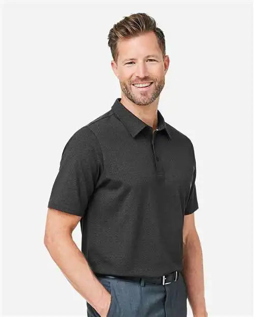 Devon &amp; Jones Dg101 Men’s Crownlux Performance® Geo Polo - Black Graphite