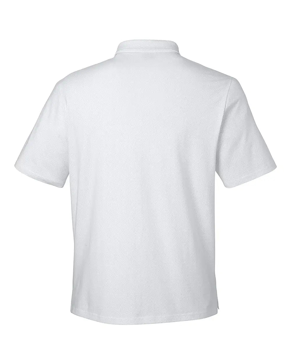 Devon & Jones Dg101 Men’s Crownlux Performanceâ Geo Polo - White Silver