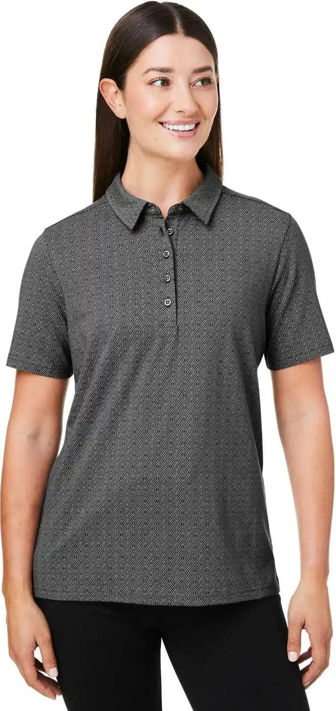 Devon & Jones Dg101w Crownlux Performance Ladies’ Geo Polo - Graphite