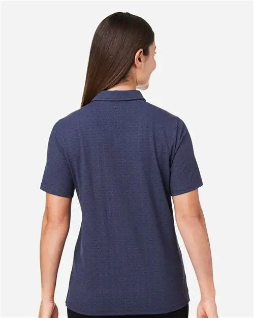 Devon & Jones Dg101w Women’s Crownlux Performanceâ Geo Polo - Navy French Blue